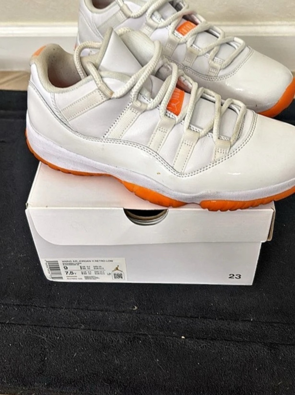 Jordan Air Jordan 11 Retro Low Sneakers White & Orange US 9